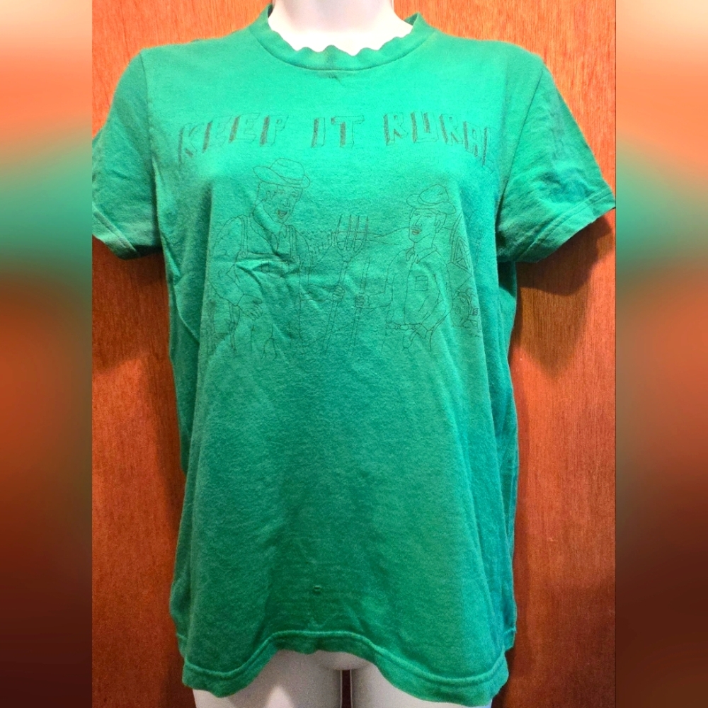 American Apparel Green Short Sleeve Tee SzL